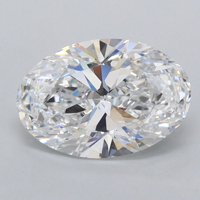 0.98 Carat Oval Shaped, Ideal Cut, D Color, IF Clarity, IGI Certified Lab Grown Diamond
