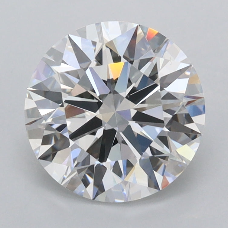 2.01 Carat Round Shaped, Ideal Cut, D Color, FL Clarity, IGI Certified Lab Grown Diamond
