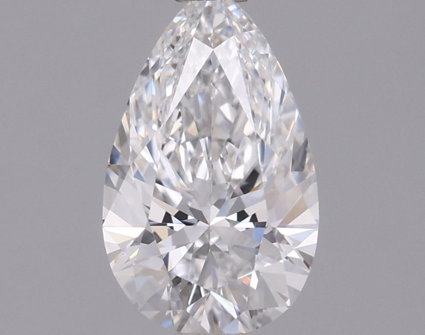 0.96 Carat Pear Shaped, Excellent Cut, D Color, VVS2 Clarity, IGI Certified Lab Grown Diamond