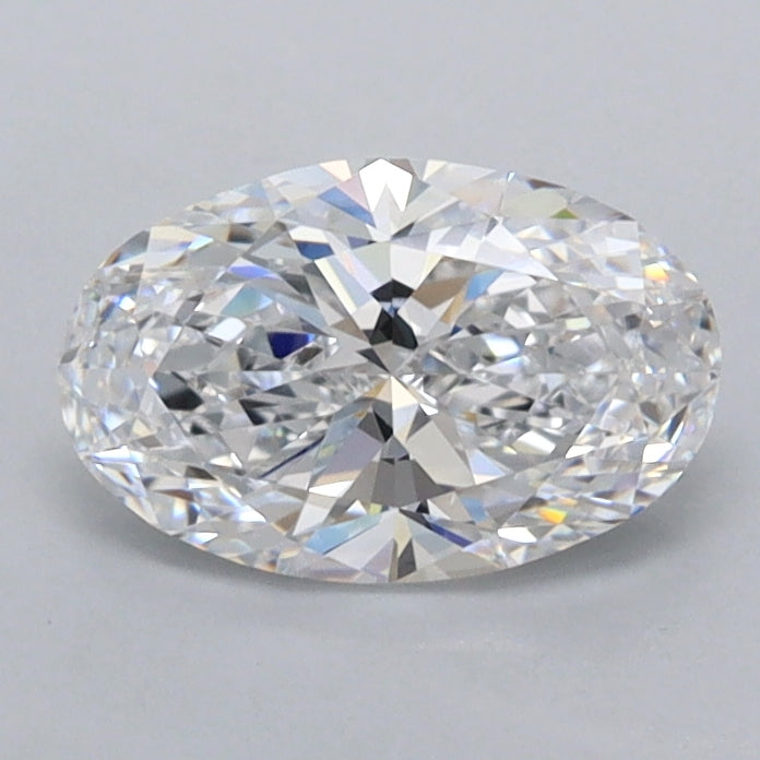 0.92 Carat Oval Shaped, Ideal Cut, D Color, VVS1 Clarity, IGI Certified Lab Grown Diamond
