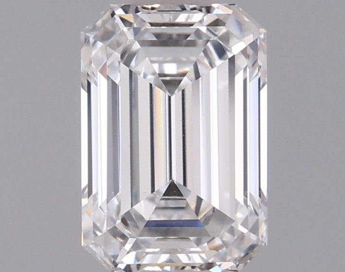 0.95 Carat Emerald Shaped, Ideal Cut, D Color, VS1 Clarity, IGI Certified Lab Grown Diamond
