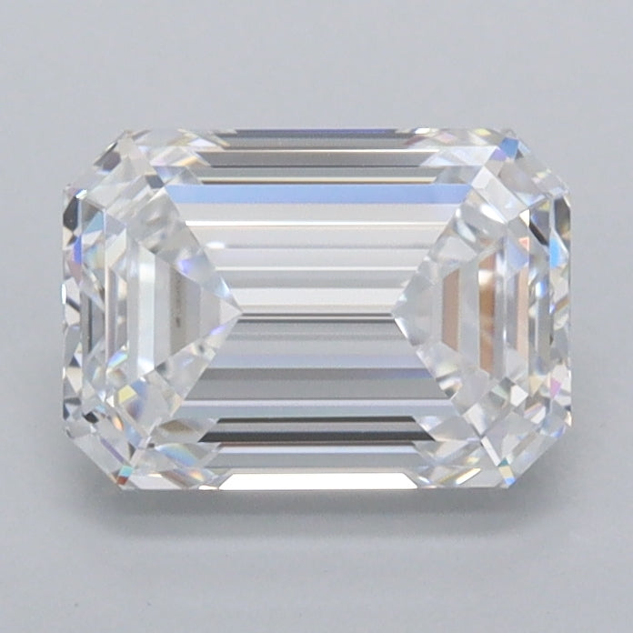 1.52 Carat Emerald Shaped, Ideal Cut, D Color, FL Clarity, IGI Certified Lab Grown Diamond