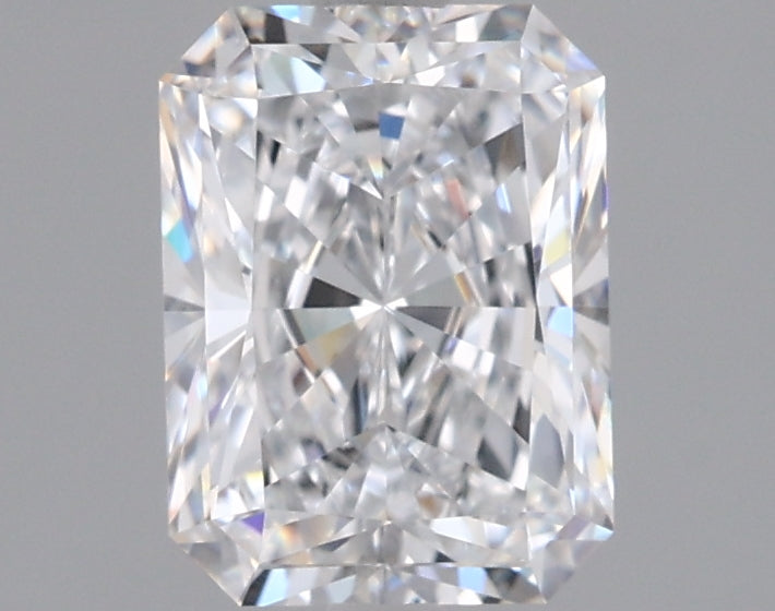 1.54 Carat Radiant Shaped, Ideal Cut, D Color, VVS1 Clarity, IGI Certified Lab Grown Diamond