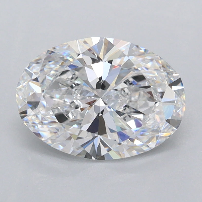 1.51 Carat Oval Shaped, Ideal Cut, D Color, FL Clarity, IGI Certified Lab Grown Diamond