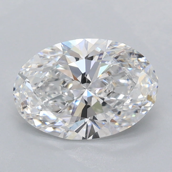 1.06 Carat Oval Shaped, Ideal Cut, D Color, FL Clarity, IGI Certified Lab Grown Diamond