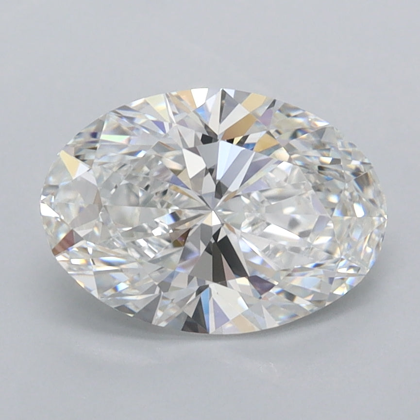 1.79 Carat Oval Shaped, Ideal Cut, E Color, FL Clarity, IGI Certified Lab Grown Diamond
