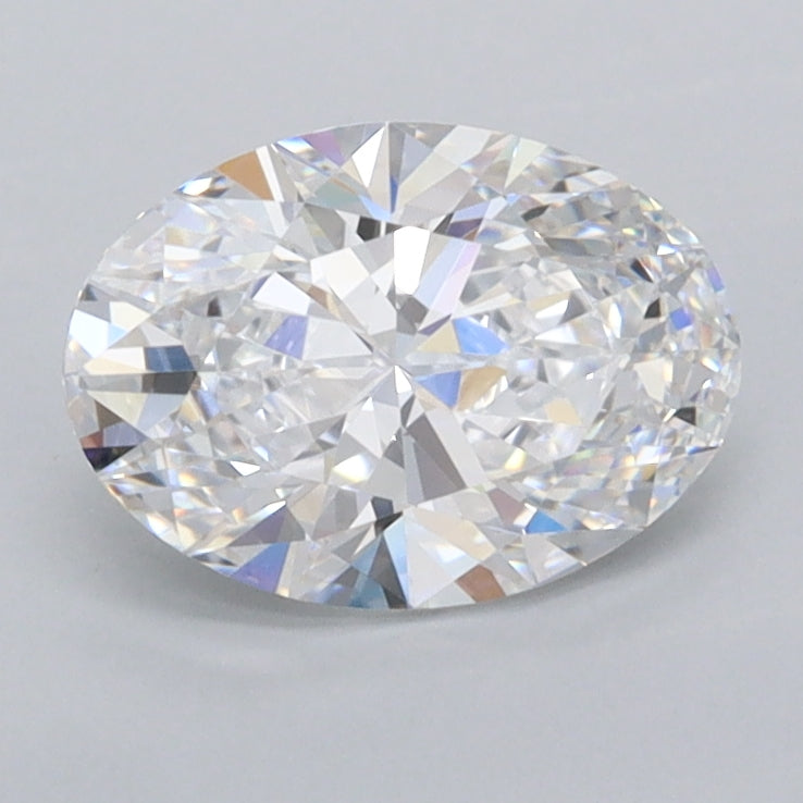 1.23 Carat Oval Shaped, Ideal Cut, D Color, FL Clarity, IGI Certified Lab Grown Diamond
