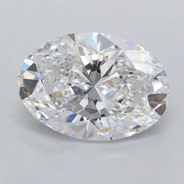 1.27 Carat Oval Shaped, Ideal Cut, D Color, FL Clarity, IGI Certified Lab Grown Diamond