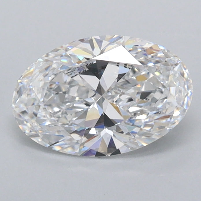 1.02 Carat Oval Shaped, Ideal Cut, D Color, FL Clarity, IGI Certified Lab Grown Diamond