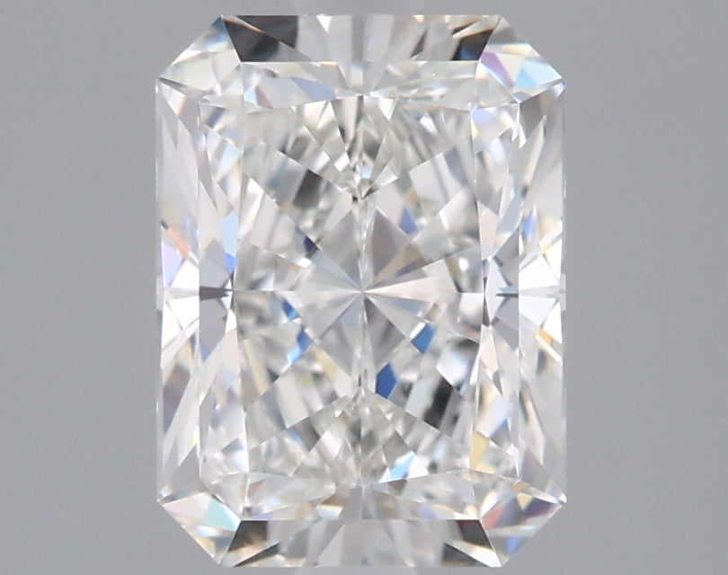 1.92 Carat Radiant Shaped, Ideal Cut, E Color, VVS1 Clarity, IGI Certified Lab Grown Diamond