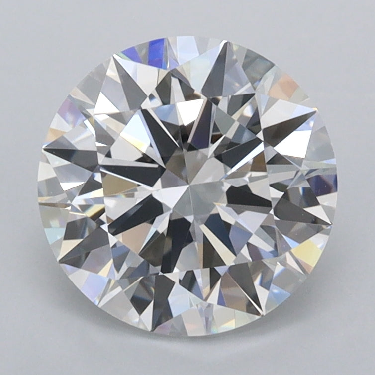2.01 Carat Round Shaped, Ideal Cut, D Color, FL Clarity, IGI Certified Lab Grown Diamond