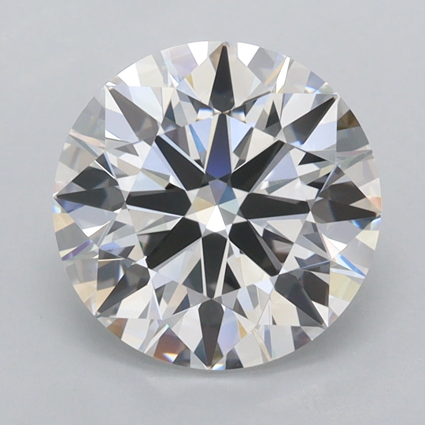 2.52 Carat Round Shaped, Ideal Cut, D Color, FL Clarity, IGI Certified Lab Grown Diamond