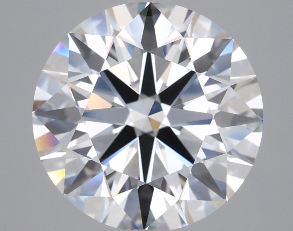 4.07 Carat Round Shaped, Ideal Cut, F Color, VVS2 Clarity, IGI Certified Lab Grown Diamond