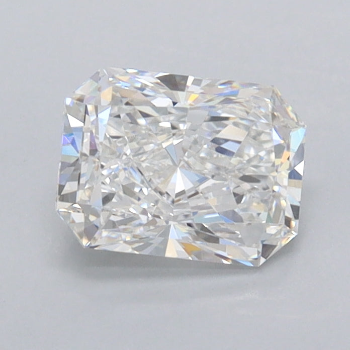 0.96 Carat Radiant Shaped, Ideal Cut, E Color, VVS2 Clarity, IGI Certified Lab Grown Diamond