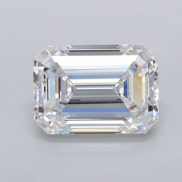 0.92 Carat Emerald Shaped, Ideal Cut, D Color, IF Clarity, IGI Certified Lab Grown Diamond