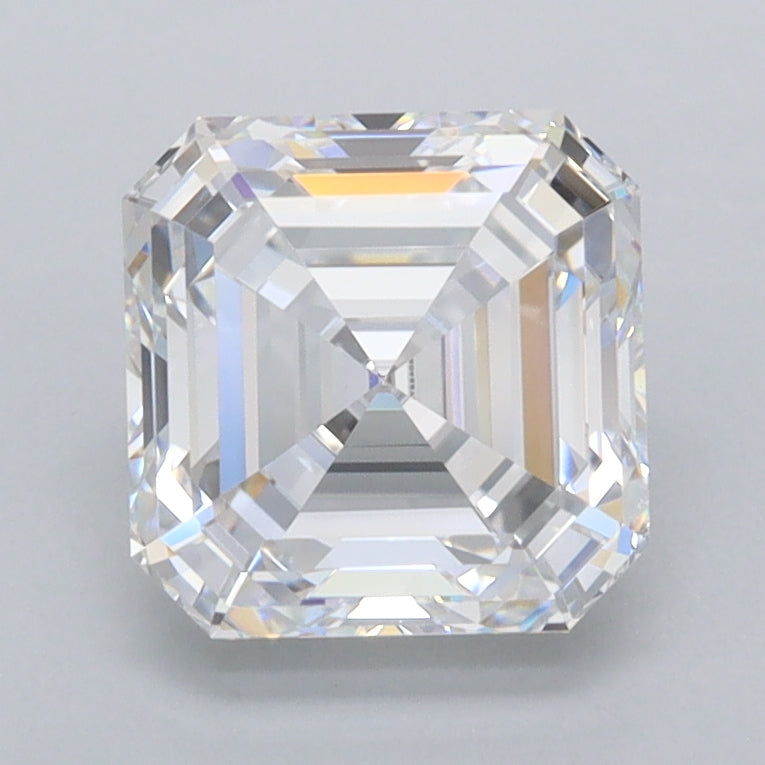 2.07 Carat Asscher Shaped, Ideal Cut, D Color, FL Clarity, IGI Certified Lab Grown Diamond