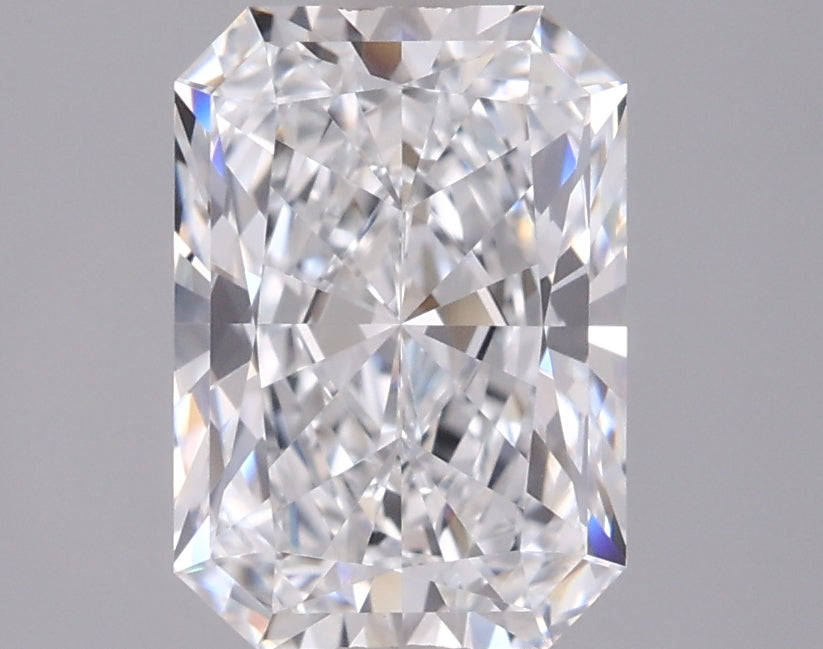 2.07 Carat Radiant Shaped, Ideal Cut, D Color, VVS1 Clarity, IGI Certified Lab Grown Diamond