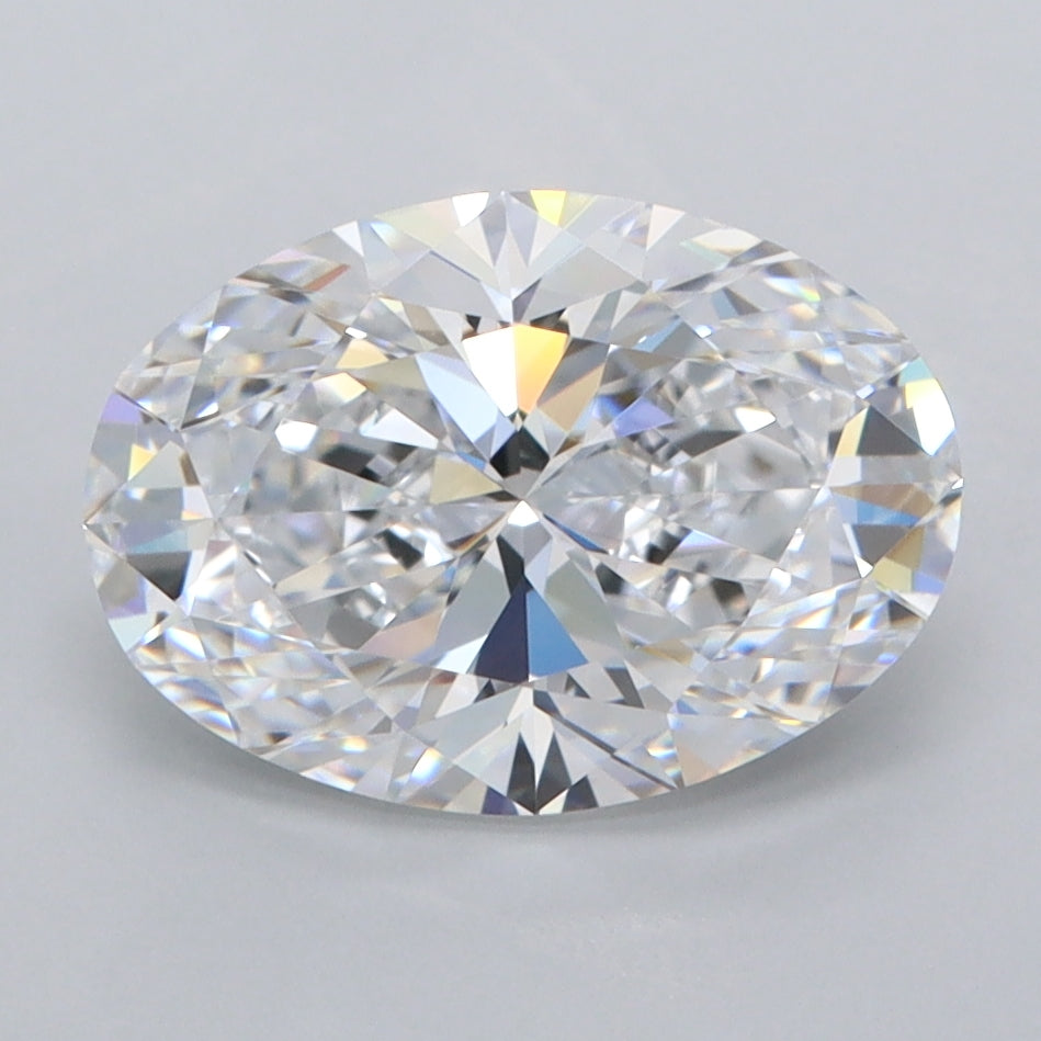 2.63 Carat Oval Shaped, Ideal Cut, D Color, FL Clarity, IGI Certified Lab Grown Diamond