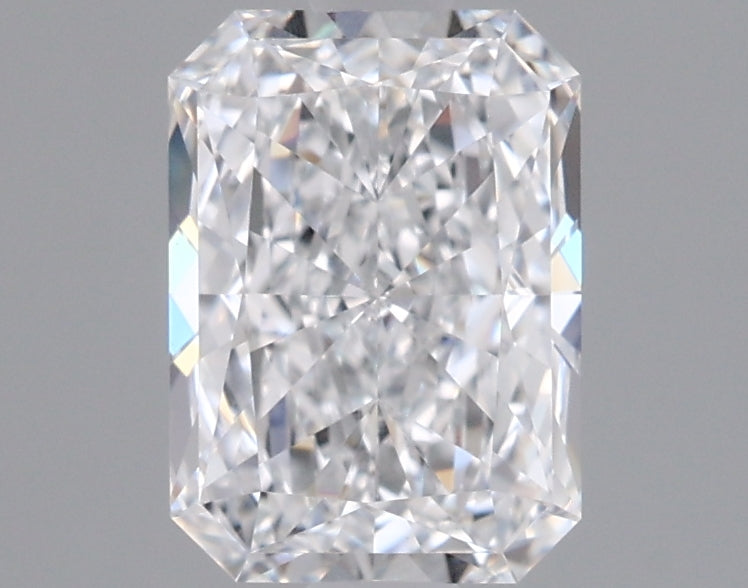 0.98 Carat Radiant Shaped, Excellent Cut, D Color, VVS2 Clarity, IGI Certified Lab Grown Diamond