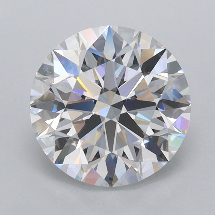 1.74 Carat Round Shaped, Excellent Cut, D Color, FL Clarity, IGI Certified Lab Grown Diamond
