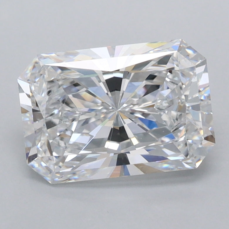 1.84 Carat Radiant Shaped, Ideal Cut, D Color, FL Clarity, IGI Certified Lab Grown Diamond
