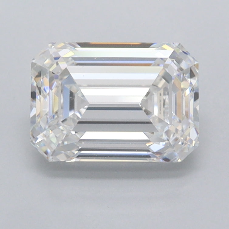 1.51 Carat Emerald Shaped, Excellent Cut, D Color, FL Clarity, IGI Certified Lab Grown Diamond