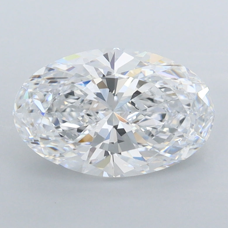 1.47 Carat Oval Shaped, Excellent Cut, D Color, VVS1 Clarity, IGI Certified Lab Grown Diamond