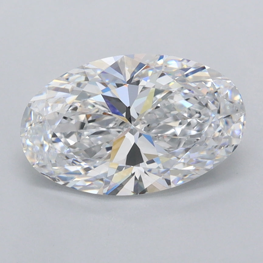1.57 Carat Oval Shaped, Ideal Cut, D Color, VVS1 Clarity, IGI Certified Lab Grown Diamond