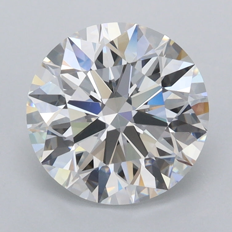 2.01 Carat Round Shaped, Ideal Cut, D Color, FL Clarity, IGI Certified Lab Grown Diamond