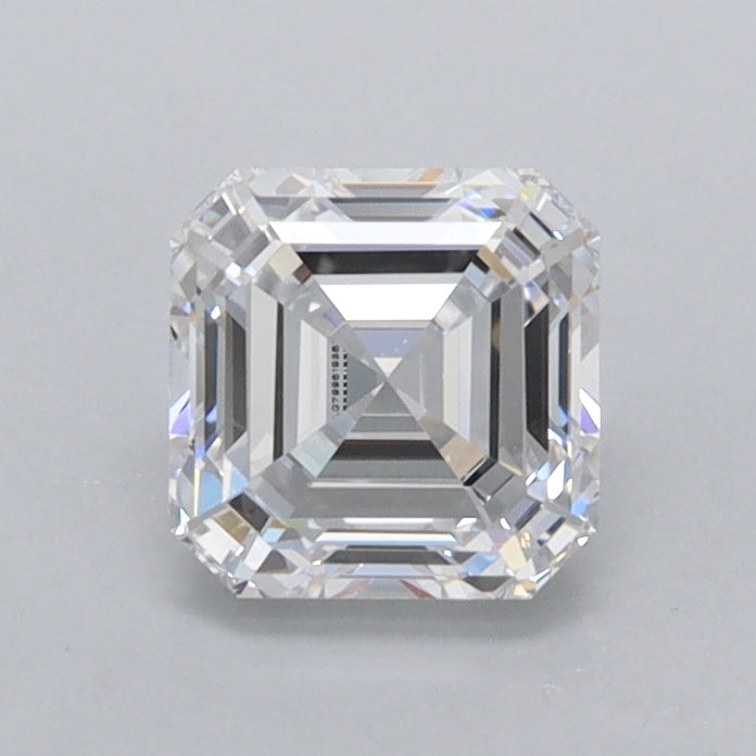 0.97 Carat Asscher Shaped, Ideal Cut, D Color, VVS1 Clarity, IGI Certified Lab Grown Diamond