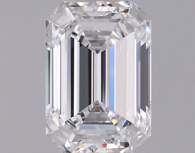 0.97 Carat Emerald Shaped, Ideal Cut, D Color, VVS1 Clarity, IGI Certified Lab Grown Diamond
