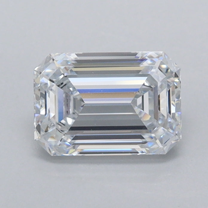 0.96 Carat Emerald Shaped, Ideal Cut, E Color, IF Clarity, IGI Certified Lab Grown Diamond