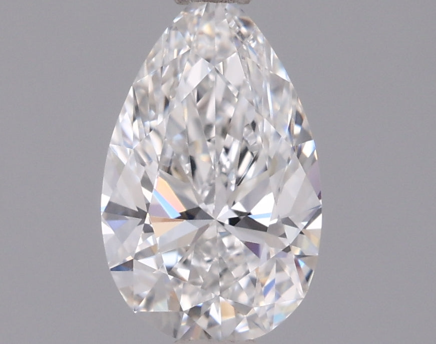 0.93 Carat Pear Shaped, Ideal Cut, D Color, VVS2 Clarity, IGI Certified Lab Grown Diamond