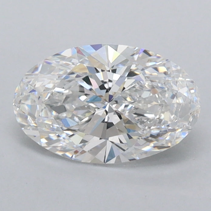 0.97 Carat Oval Shaped, Ideal Cut, D Color, VVS1 Clarity, IGI Certified Lab Grown Diamond