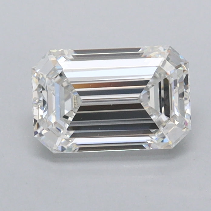 0.98 Carat Emerald Shaped, Ideal Cut, E Color, VVS2 Clarity, IGI Certified Lab Grown Diamond