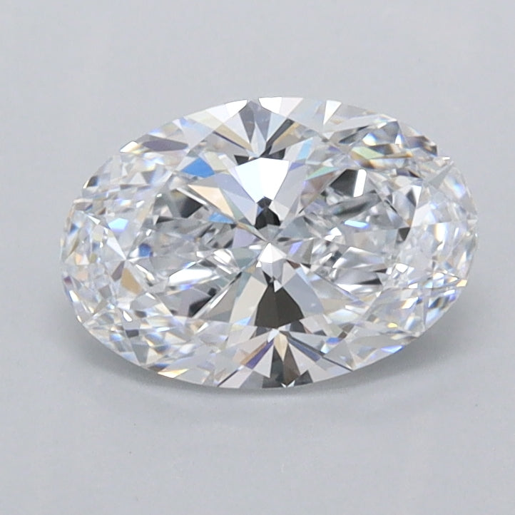0.95 Carat Oval Shaped, Ideal Cut, D Color, VVS2 Clarity, IGI Certified Lab Grown Diamond