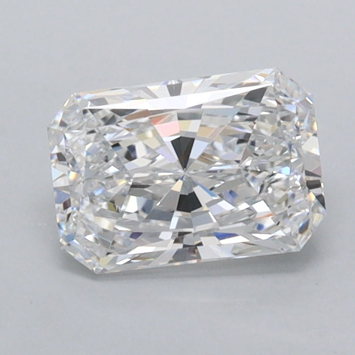 0.94 Carat Radiant Shaped, Ideal Cut, D Color, VVS2 Clarity, IGI Certified Lab Grown Diamond
