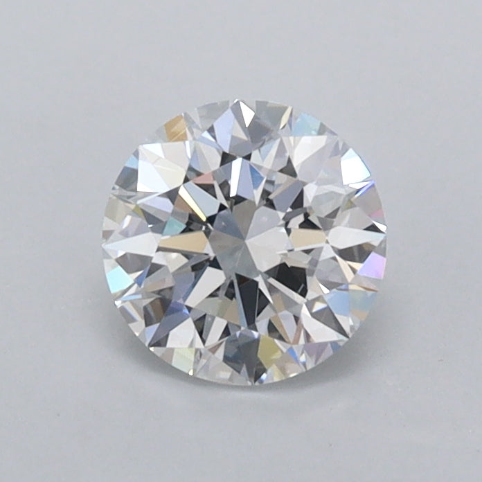 0.66 Carat Round Shaped, Excellent Cut, D Color, VVS2 Clarity, IGI Certified Lab Grown Diamond