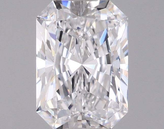 0.97 Carat Radiant Shaped, Ideal Cut, D Color, VVS1 Clarity, IGI Certified Lab Grown Diamond