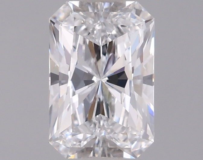 0.97 Carat Radiant Shaped, Ideal Cut, D Color, VVS2 Clarity, IGI Certified Lab Grown Diamond