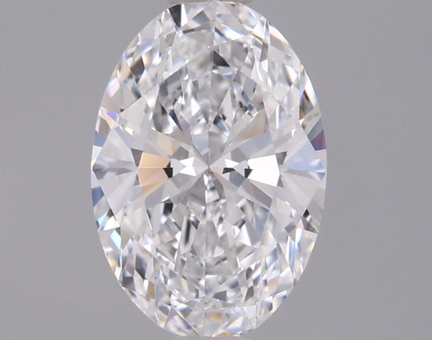 0.95 Carat Oval Shaped, Ideal Cut, D Color, VVS2 Clarity, IGI Certified Lab Grown Diamond