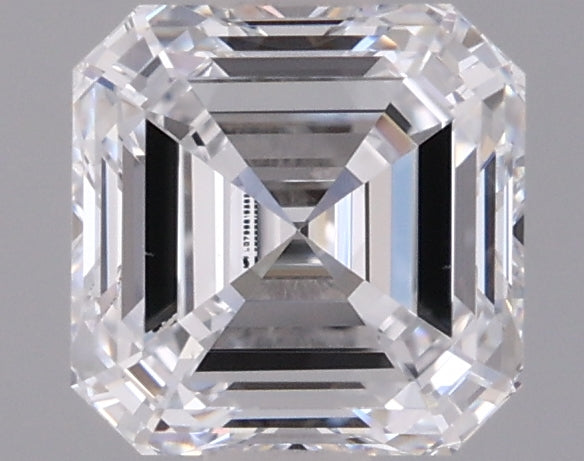 0.96 Carat Asscher Shaped, Excellent Cut, D Color, VVS2 Clarity, IGI Certified Lab Grown Diamond