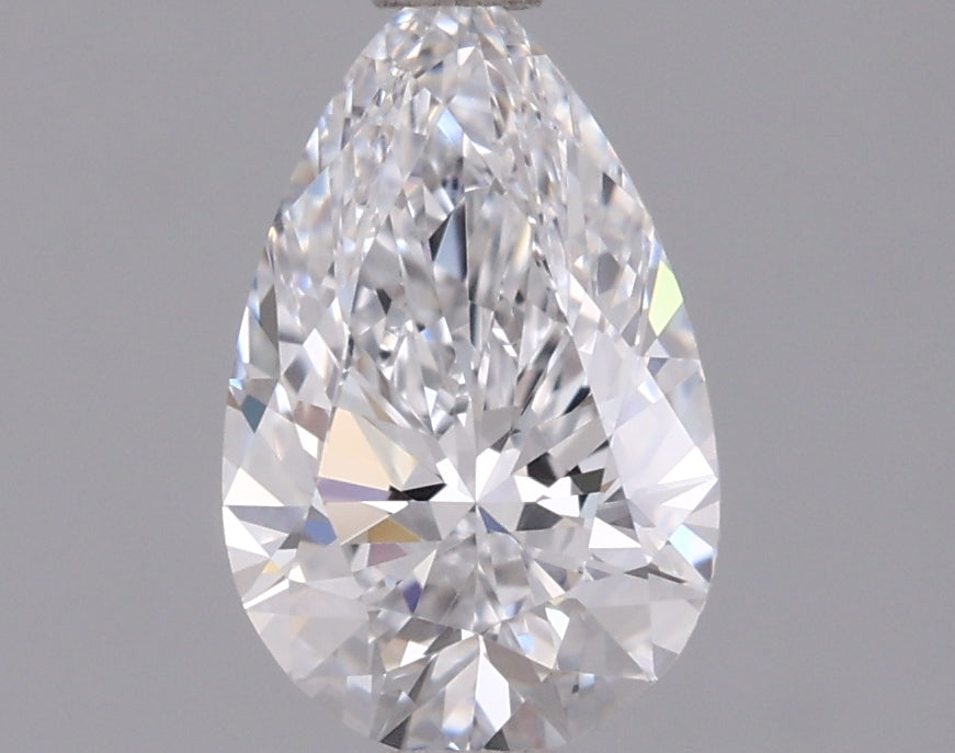 0.98 Carat Pear Shaped, Ideal Cut, D Color, VVS2 Clarity, IGI Certified Lab Grown Diamond