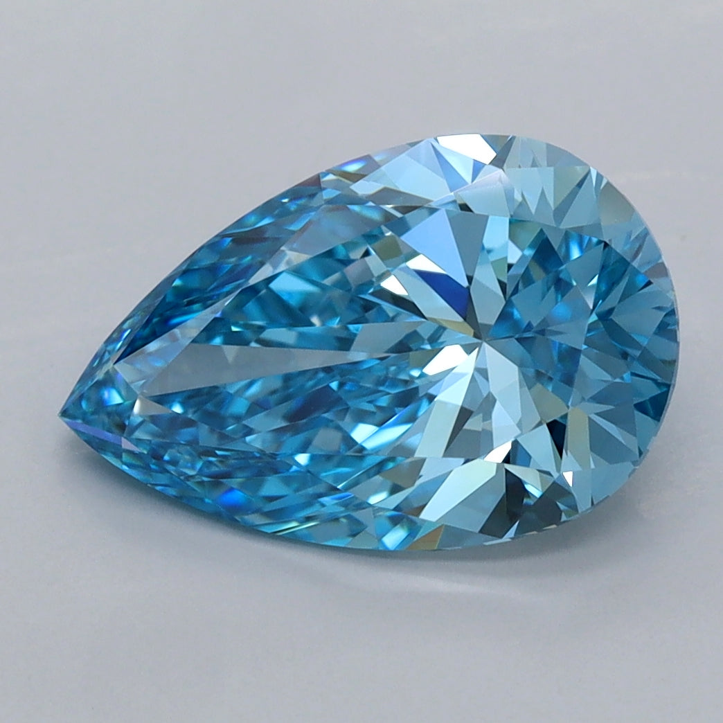 3.01 Carat Pear Shaped, Excellent Cut, VVS1 Clarity, IGI Certified Lab Grown Diamond