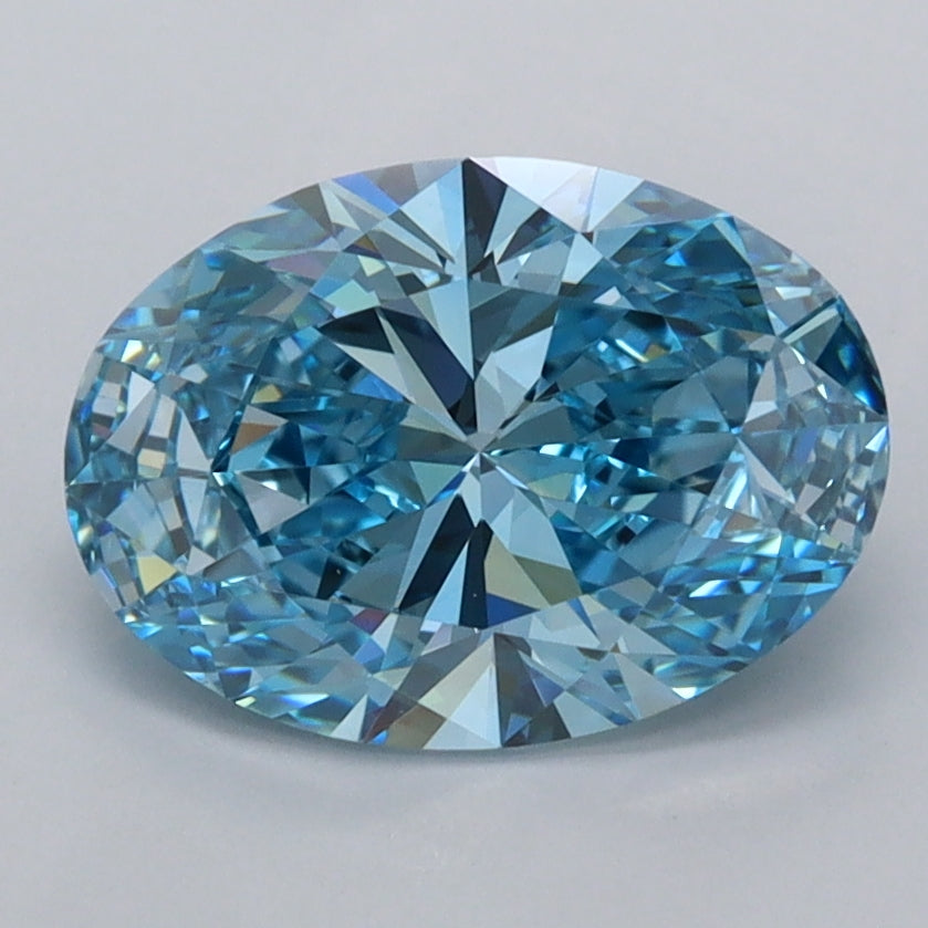 2.02 Carat Oval Shaped, Ideal Cut, VS1 Clarity, IGI Certified Lab Grown Diamond