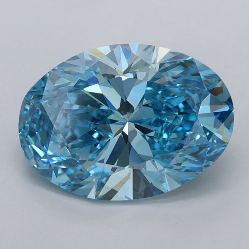 2.00 Carat Oval Shaped, Ideal Cut, VVS2 Clarity, IGI Certified Lab Grown Diamond