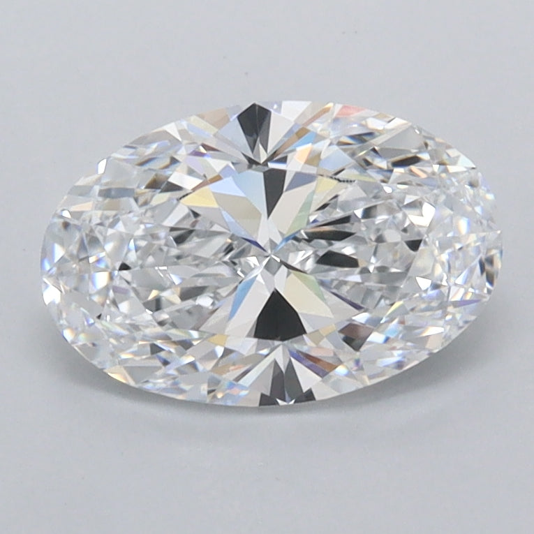1.21 Carat Oval Shaped, Ideal Cut, D Color, FL Clarity, IGI Certified Lab Grown Diamond