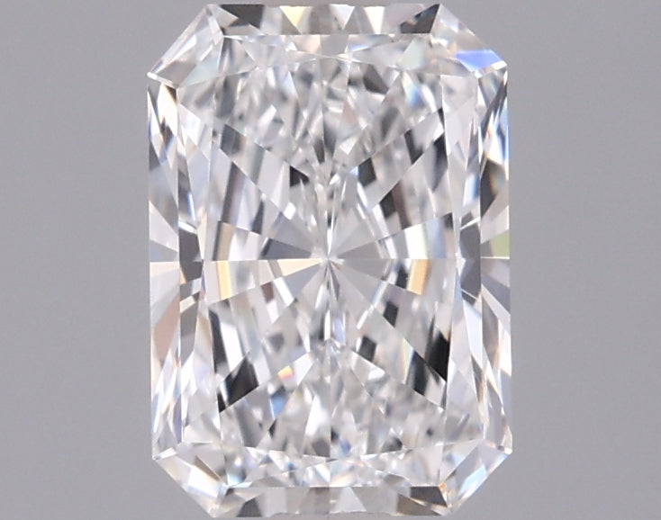 1.45 Carat Radiant Shaped, Excellent Cut, D Color, VVS2 Clarity, IGI Certified Lab Grown Diamond
