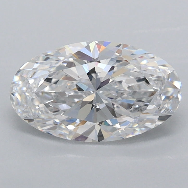 1.02 Carat Oval Shaped, Ideal Cut, D Color, FL Clarity, IGI Certified Lab Grown Diamond