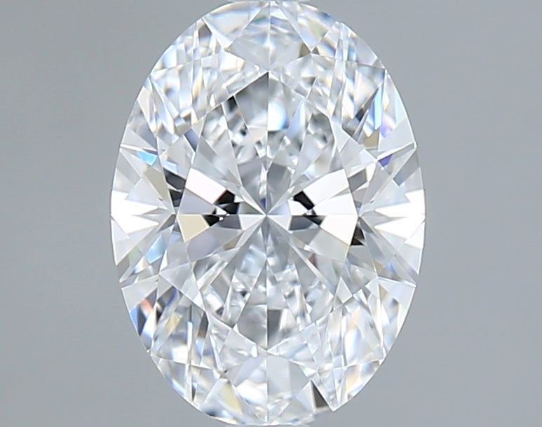 1.47 Carat Oval Shaped, Ideal Cut, D Color, VVS1 Clarity, IGI Certified Lab Grown Diamond
